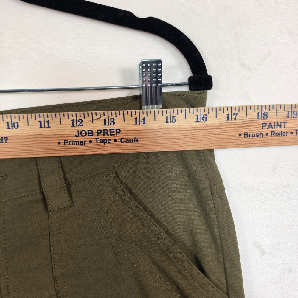 Prana Halle Convertible Pants Womens 8 Green Gorpcore Hiking Utility Athleisure - Picture 3 of 16